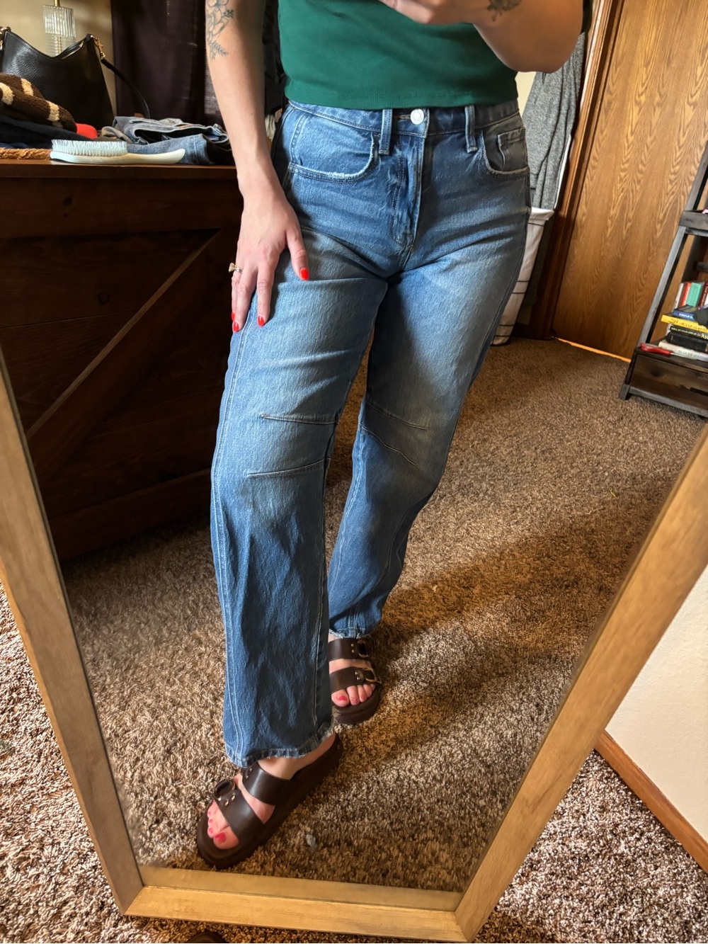 Vervet Kate Barrel Jeans size 25